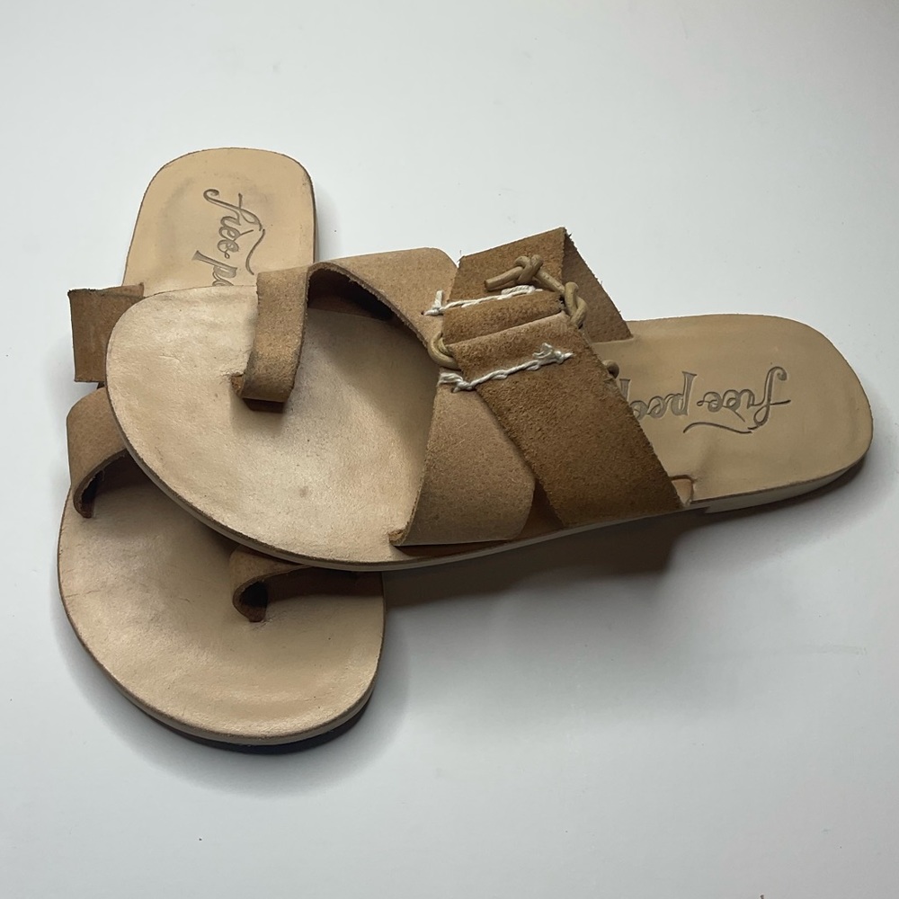 Free People | Sophie suede slip on sandal 36